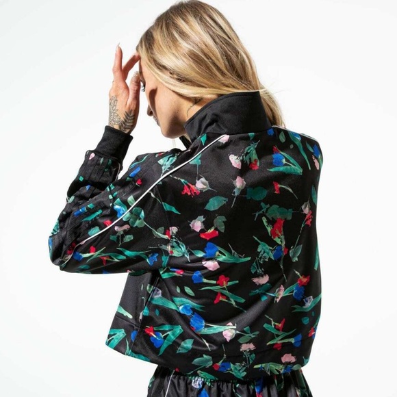 adidas Originals Women's Bellista Floral Track Jacket Sz XS - Picture 5 of 12